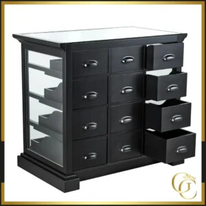 Présentoir Produits de Beauté Reno - vitrine de produits cosmétique Reno - Présentoir salon de coiffure - Mobilier de coiffure professionnel - Présentoir Produits de Beauté