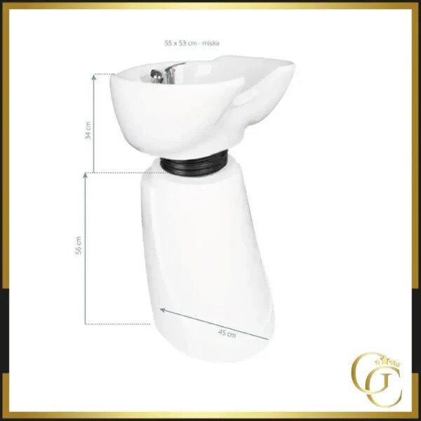 Colonne de Lavage Gabbiano MT-A3 - Station de Lavage Gabbiano MT-A3 - Bac Lave Tête Gabbiano MT-A3 - unité de lavage MT-A3 - Mobilier de Coiffure Haut de Gamme