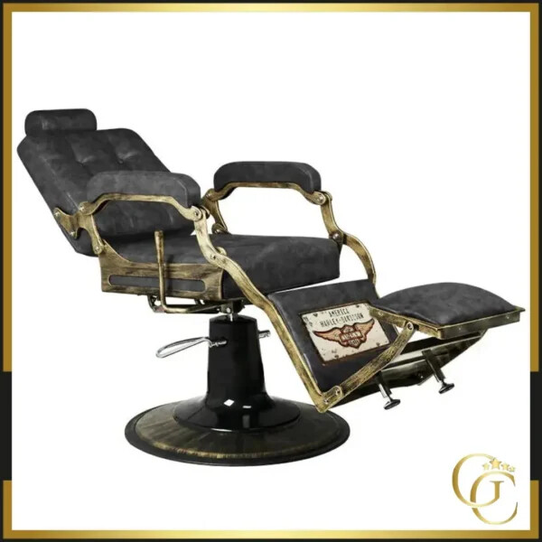 Fauteuil Barbier Vintage The Boss HD - chaise Barbier Vintage The Boss HD - Fauteuil de coiffure Barbier The Boss HD - chaise de coiffure Barbier The Boss HD - mobilier de coiffure haut de gamme