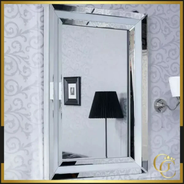 Specchio con luce LED Eros - tavolo da toeletta a parete con luce LED Eros - mobile per parrucchieri di alta gamma - specchio con luce LED Eros - tavolo da toeletta a parete con luce LED Eros