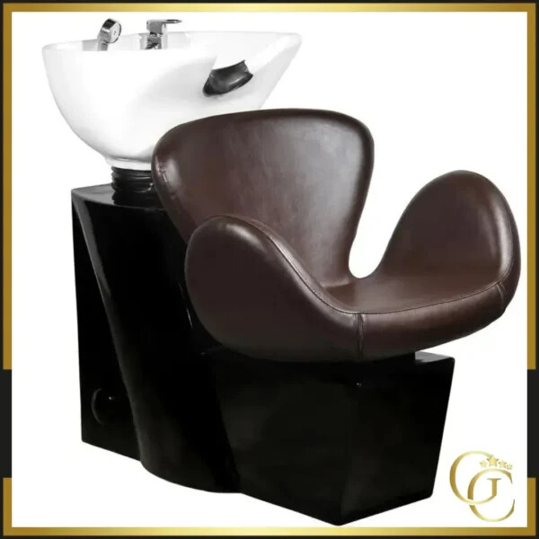Bac à shampooing ODA Brown - Bac de lavage ODA Brown - Bac à shampooing salon de coiffure - unité de lavage salon de coiffure - mobilier de coiffure professionnel