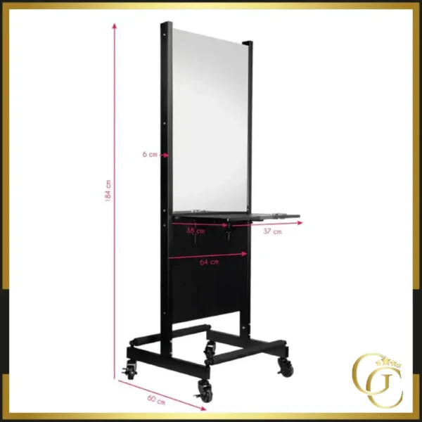 Coiffeuse Double Face Beatrice - Coiffeuse Double Face Beatrice - coiffeuse pour salon de coiffure double face Beatrice - mobilier de coiffure professionnel - coiffeuse avec miroir double face