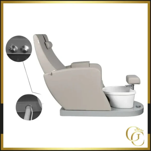 Pedikürestuhl Spa Elektrische Massage Azzurro 016C Grau - Pedikürestuhl Elektrisch Azzurro 016C Grau - High-End Kosmetikmöbel - Pedikürestuhl SPA Massage Azzurro - Ästhetik Stuhl Elektrisch Azzurro 016B Grau