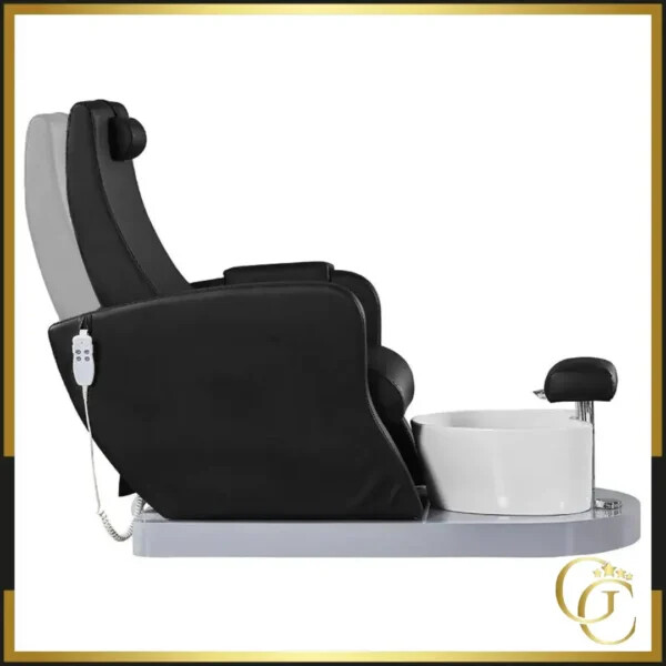 fauteuil de pédicure Spa Électrique Massant Azzurro 016C Noir - Fauteuil Pédicure Électrique Azzurro 016C Noir - Mobilier esthétique haut de gamme - Chaise pédicure SPA massant Azzurro - Fauteuil Esthétique Électrique Azzurro 016B Noir