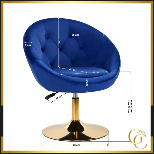 Poltrona per parrucchieri Alissa Blue - Poltrona per parrucchieri Alissa Blue - Sedie per parrucchieri - Mobili per parrucchieri di alta qualità - Sedie per parrucchieri