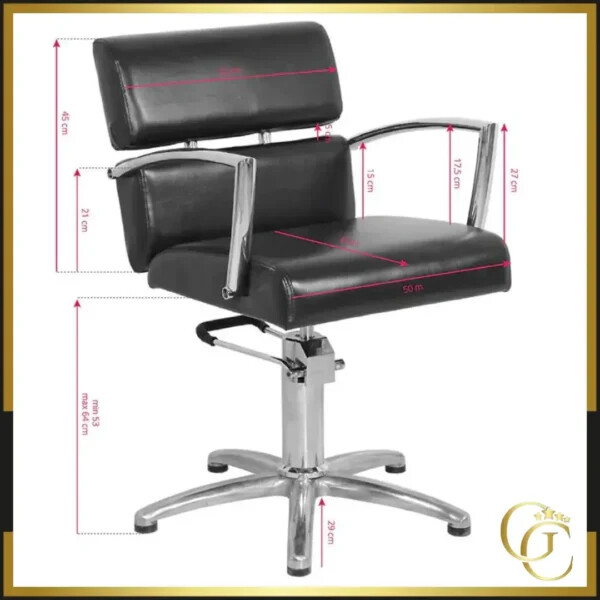 Fauteuil de Coiffure Maria - Chaise de coiffure Maria - mobilier de coiffure professionnel - Fauteuil de Coiffure professionnel - Chaise de Coiffure professionnel