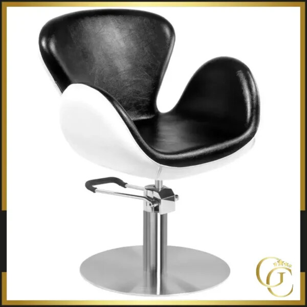 Fauteuil de Coiffure ODA Black & White - Chaise de coiffure ODA Black & White - fauteuil salon de coiffure - Chaise salon de coiffure - mobilier de coiffure professionnel