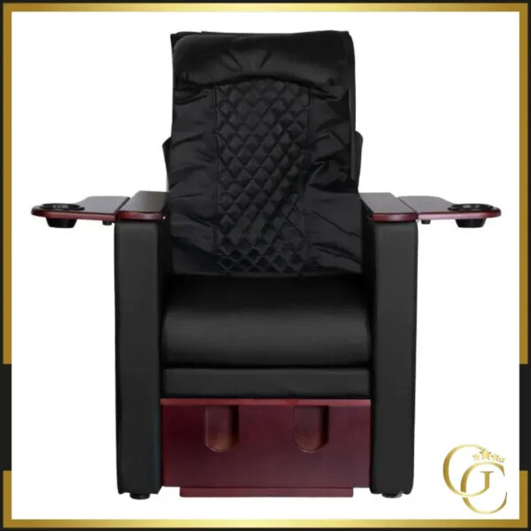 Sillón de pedicura Azzurro 101 Negro - Sillón de pedicura profesional - Sillón de pedicura de alta calidad - Sillón de pedicura masajeador - Mobiliario de belleza de alta gama