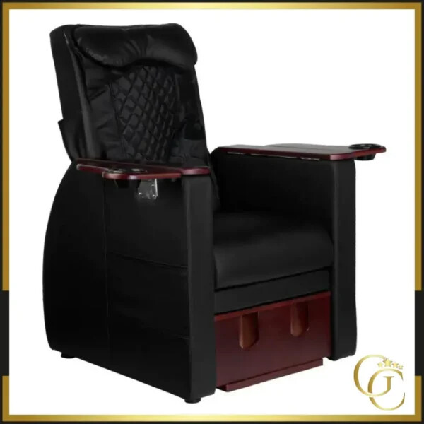 Sillón de pedicura Azzurro 101 Negro - Sillón de pedicura profesional - Sillón de pedicura de alta calidad - Sillón de pedicura masajeador - Mobiliario de belleza de alta gama