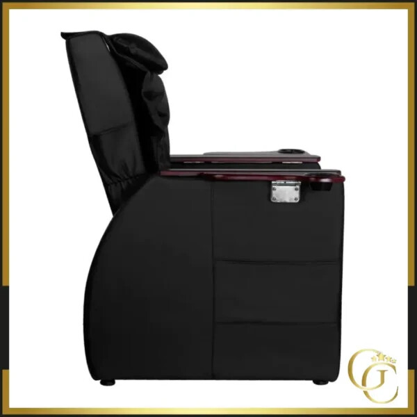 Sillón de pedicura Azzurro 101 Negro - Sillón de pedicura profesional - Sillón de pedicura de alta calidad - Sillón de pedicura masajeador - Mobiliario de belleza de alta gama