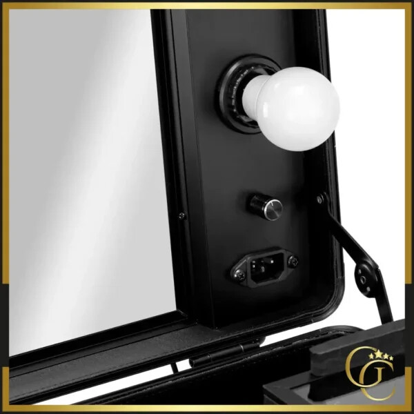 Viola black make-up case - Viola black make-up table - professional make-up table - professional make-up furniture - professional beauty furniture