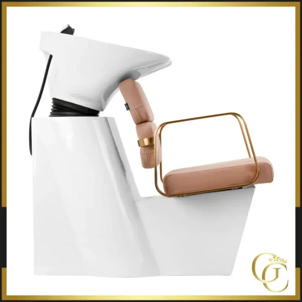 Lavandino per shampoo Adele Beige - Lavandino professionale Adele Beige - Lavandino per salone da parrucchiere - Lavandino per shampoo per salone da parrucchiere - Arredamento professionale per parrucchieri
