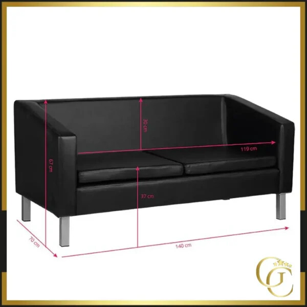Sofá de sala de espera Sofia - Sofá de sala de espera Sofia - Sofá de sala de espera para peluquería - Mobiliario profesional de peluquería - Sofá de sala de espera peluquería