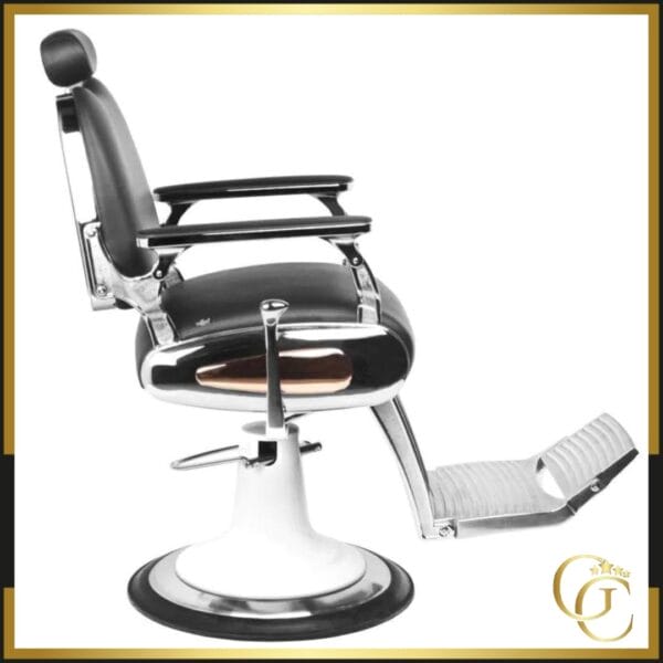 Fauteuil Barbier Bastos Black - Fauteuil de Barbier Bastos Black - chaise de barbier Professionnel Bastos Black - Fauteuil de coiffure Bastos Black - mobilier de coiffure haut de gamme