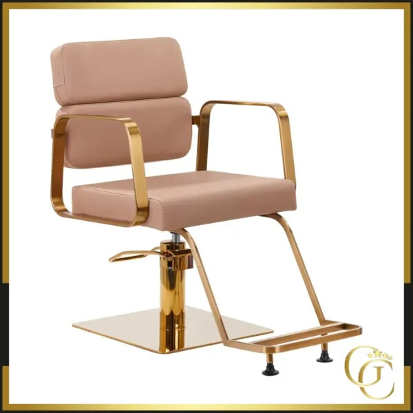 Poltrona da parrucchiere Adele Beige - poltrona da parrucchiere Adele Beige - poltrona professionale da parrucchiere - arredo professionale da parrucchiere - poltrona per parrucchiere