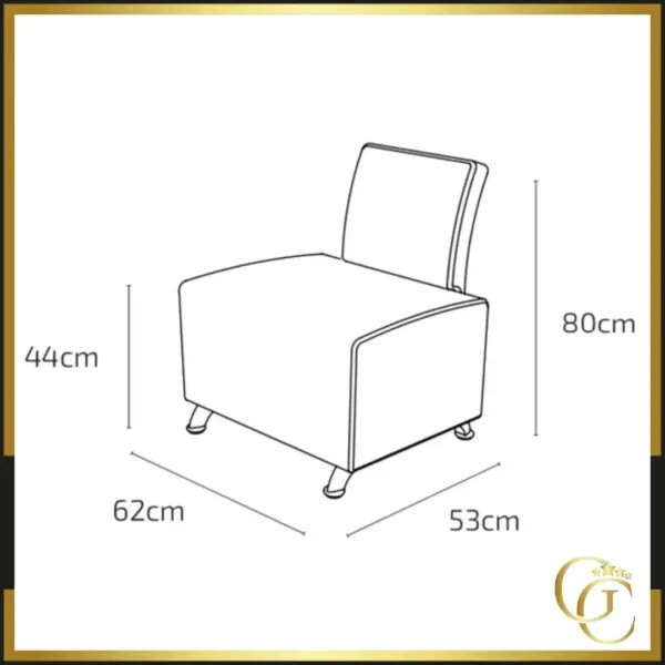 Fauteuil d'attente Bob + Jay - fauteuil de salle d’attente Bob + Jay - canapé de salle d'attente Bob + Jay - Pouf pour salle d'attente Bob + Jay - mobilier de coiffure professionnel