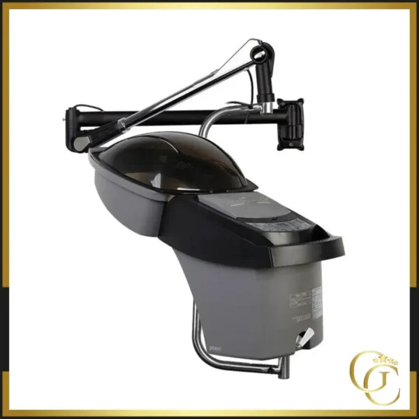 Casque Vapeur Ozone Suspendu Silver 408D Gabbiano - Casque de coiffure vaporisateur suspendu - Casque vapeur ozone Gabbiano - Casque vaporisateur de coiffure suspendu - Équipements de coiffure professionnels
