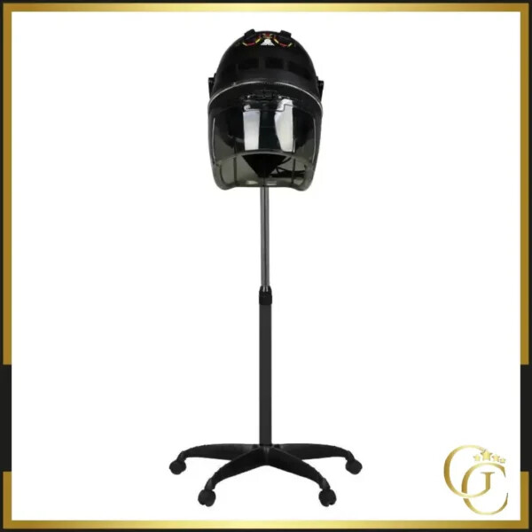 Gabbiano Secador 1600 Negro - Gabbiano Casco Secador de Pedestal - Gabbiano casco secador - casco secador profesional - Equipo profesional de peluquería