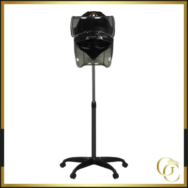Gabbiano Secador 1600 Negro - Gabbiano Casco Secador de Pedestal - Gabbiano casco secador - casco secador profesional - Equipo profesional de peluquería