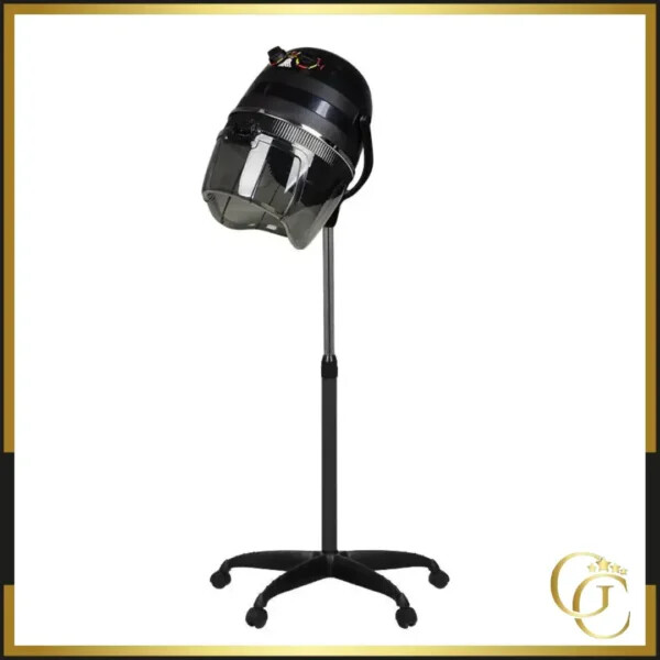 Gabbiano Secador 1600 Negro - Gabbiano Casco Secador de Pedestal - Gabbiano casco secador - casco secador profesional - Equipo profesional de peluquería