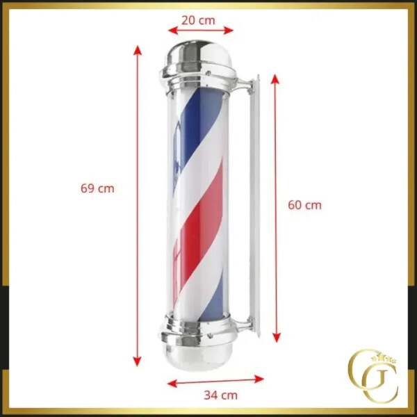 Enseigne de Barbier Ignace - Enseigne Barbier vintage Ignace - matériel barbier professionnel - Enseigne pour Barber Shop - Barber Pole Enseigne Lumineuse