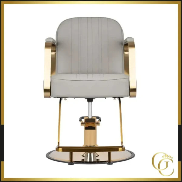 Fauteuil de Coiffure ACRI Gold Beige - chaise de Coiffure ACRI Gold Beige - fauteuil de coiffure professionnel - mobilier pour salon de coiffure - mobilier de coiffure professionnel