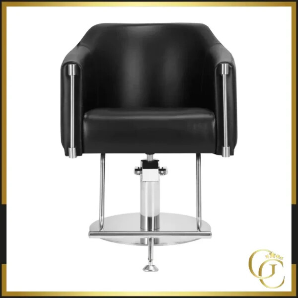 Fauteuil de Coiffure NOUR Black - Chaise de coiffure NOUR Black - Meuble pour salon de coiffure - Mobilier de coiffure professionnel - Fauteuil de coupe NOUR