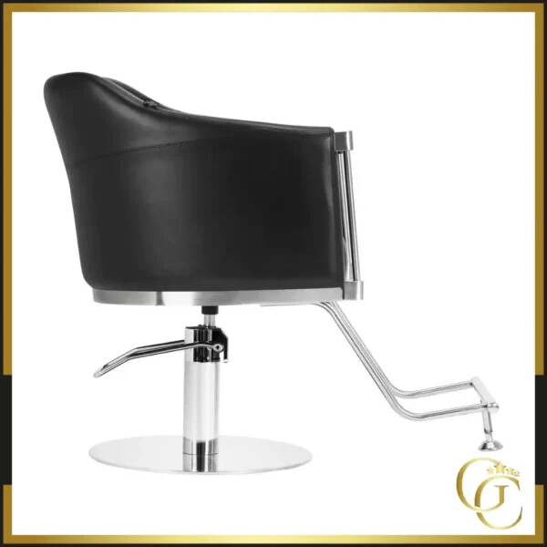 Fauteuil de Coiffure NOUR Black - Chaise de coiffure NOUR Black - Meuble pour salon de coiffure - Mobilier de coiffure professionnel - Fauteuil de coupe NOUR