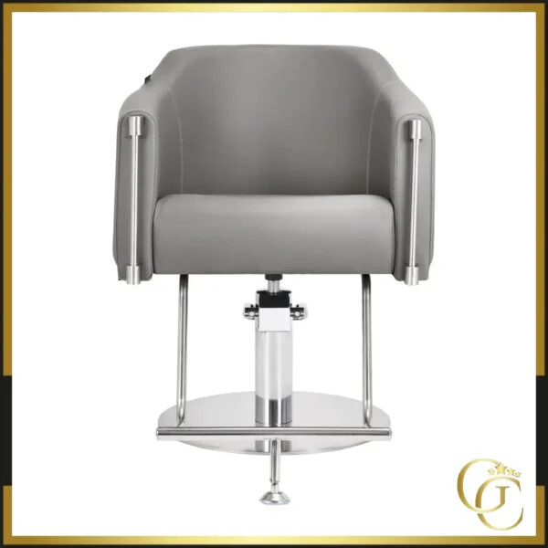 Fauteuil de Coiffure NOUR Grey - Chaise de coiffure NOUR Grey - Meuble pour salon de coiffure - Mobilier de coiffure professionnel - Fauteuil de coupe NOUR